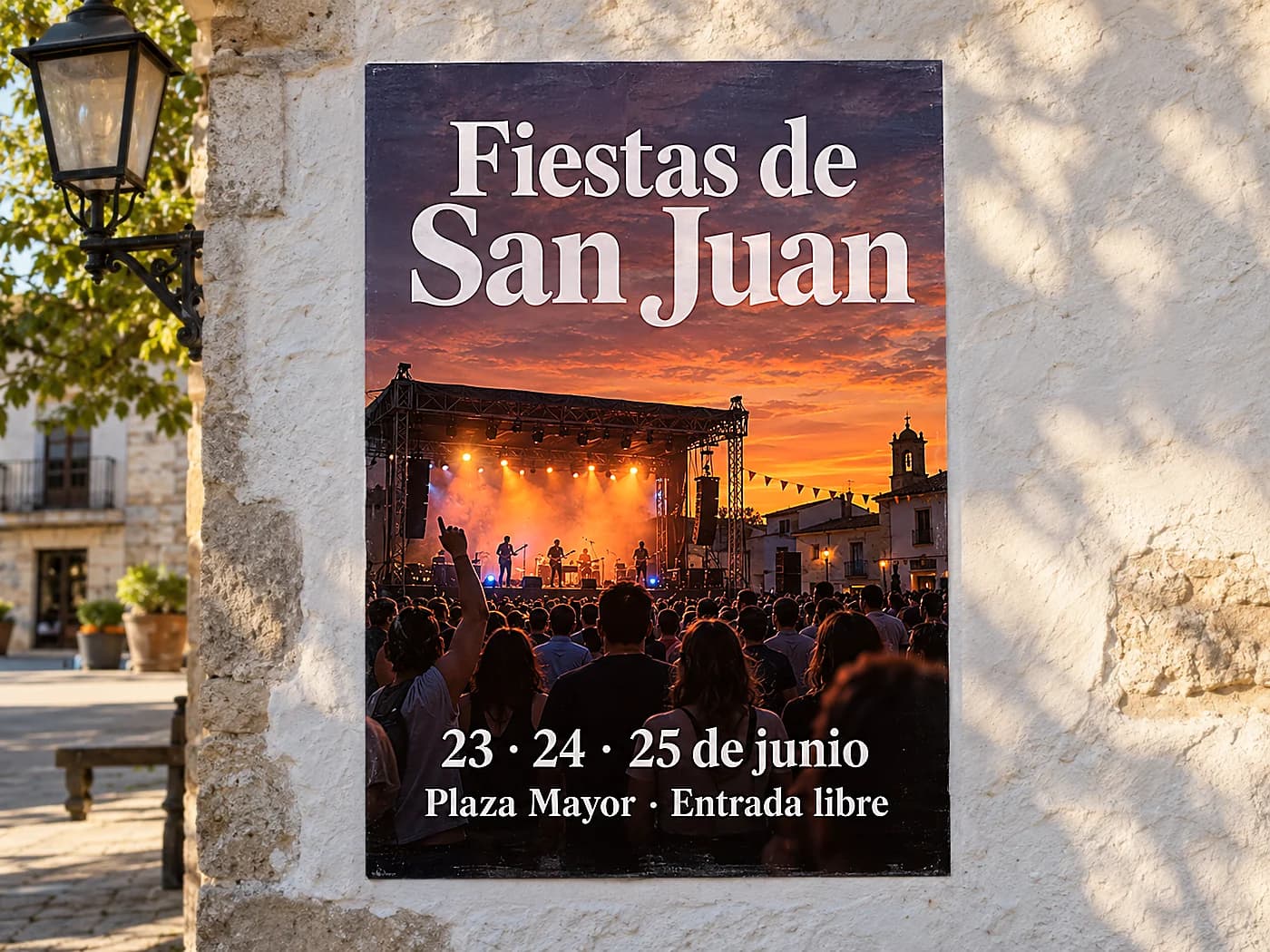 Cartel de evento — después de restaurar, lista para imprimir